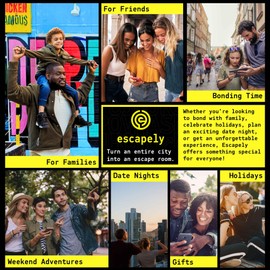 Escapely Outdoor Escape Room - Downtown St. Louis I Escape The City I Multi-Player Mystery Hunt I Adult&Family Interactive Puzzle Game for Your City