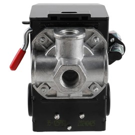CARBBIA LF10-4H 4 Port Air Compressor Pressure Switch Replacement LF10-4H-1-NPT1 4-95-125 Fits for 95-125 Psi 20A Air Compressors NPT1/4 95-125 PSI 20A