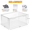 CD Storage Box, Stackable Clear Plastic CD Organizer
