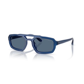 Emporio Armani 0EA4240U SHINY OPAL BLUE 53 Sunglasses, SHINY OPAL BLUE, 53