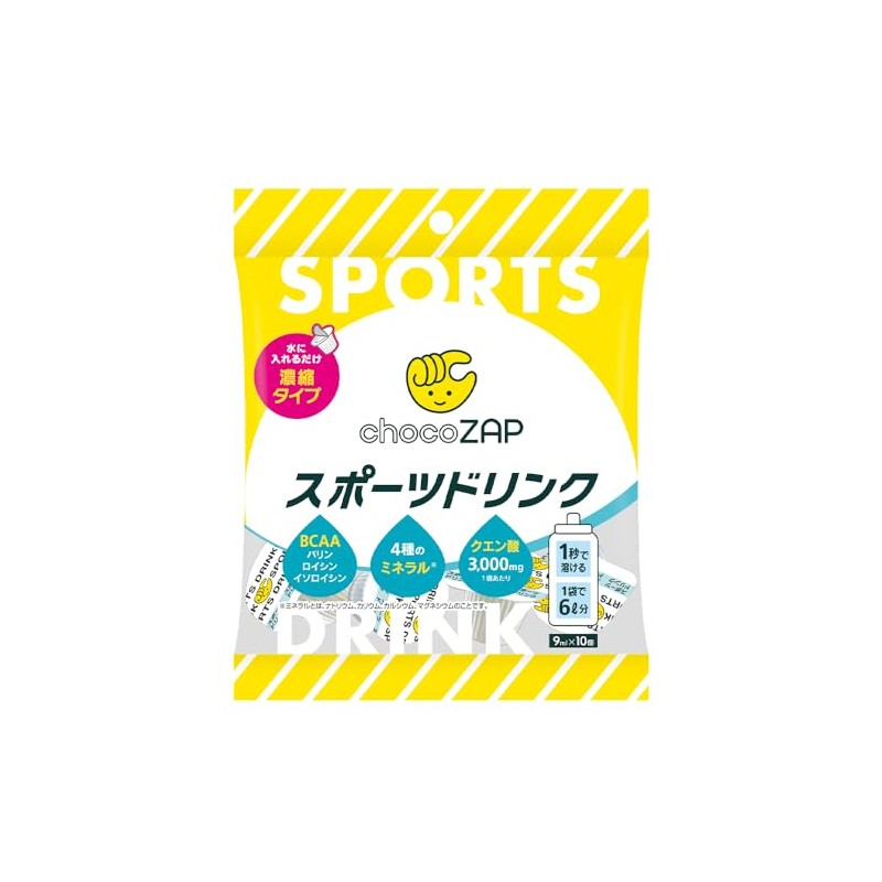 Choco Zap Collaboration Concentrated Sports Drink Portion, 0.3 fl oz