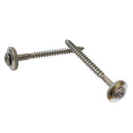 Plumber Screws 4.5 x 20 mm Pack of 200 with 15 mm Sealing Washer Torx Stainless Steel A2