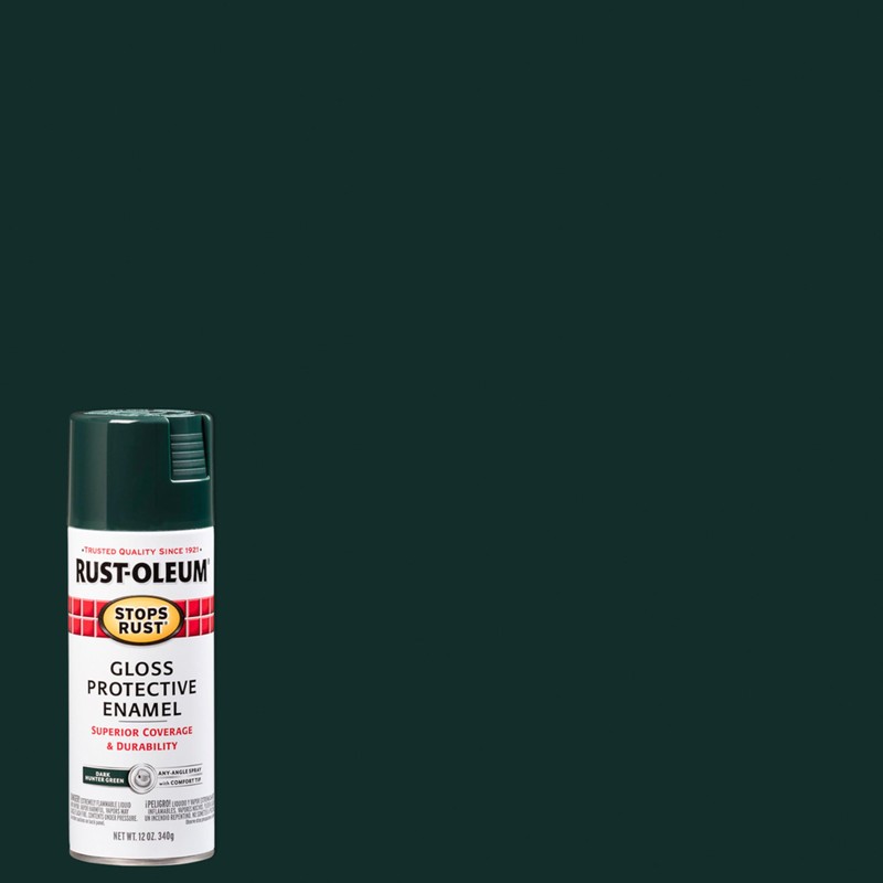 Rust-Oleum 7733830-6PK Stops Rust Spray Paint, 12 oz, Gloss Dark