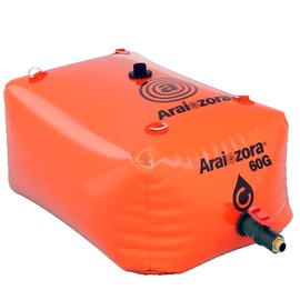 Araiozora Foldable Water Bladder Tank,60 Gal/240L Portable Large Capacity Soft Water Bag Storage Container