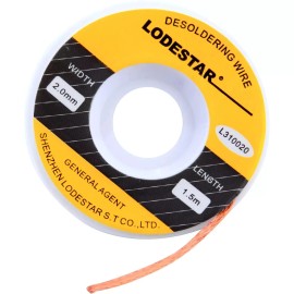 Ameribox 2.0mm Desoldering Braid Solder Remover Spool Copper Wick 5 ft 1.5m