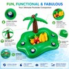 Inflatable Pool Drink Holder for Summer Parties – Rainbow Ice