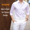 WHIPPY Men's Casual Leather Belt Fashion Leather Dress Belt Classic