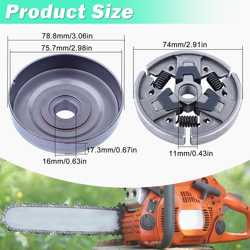 Adefol 3/8" 7T Sprocket Clutch Drum Bearing Kit for Stihl