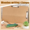Henoyso 11x17 Clipboard Wooden Lap Board with Low Profile Clip