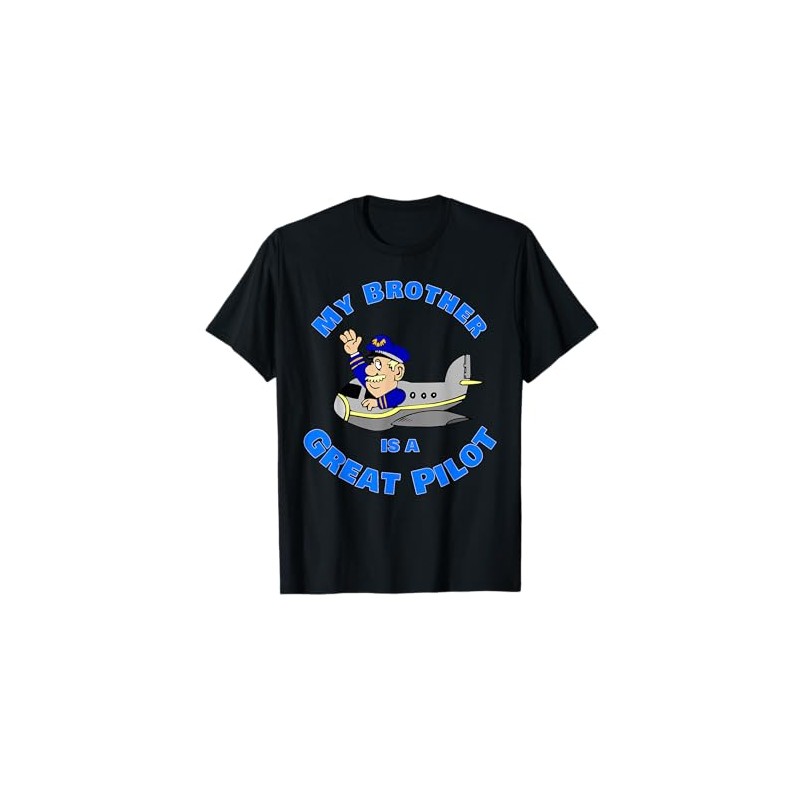 Cartoon Character My Brother Is A Great Pilot T Shirt