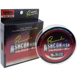 Ashconfish líder de línea de pesca 100% fluorocarbono, 100 yardas, 18.5LB