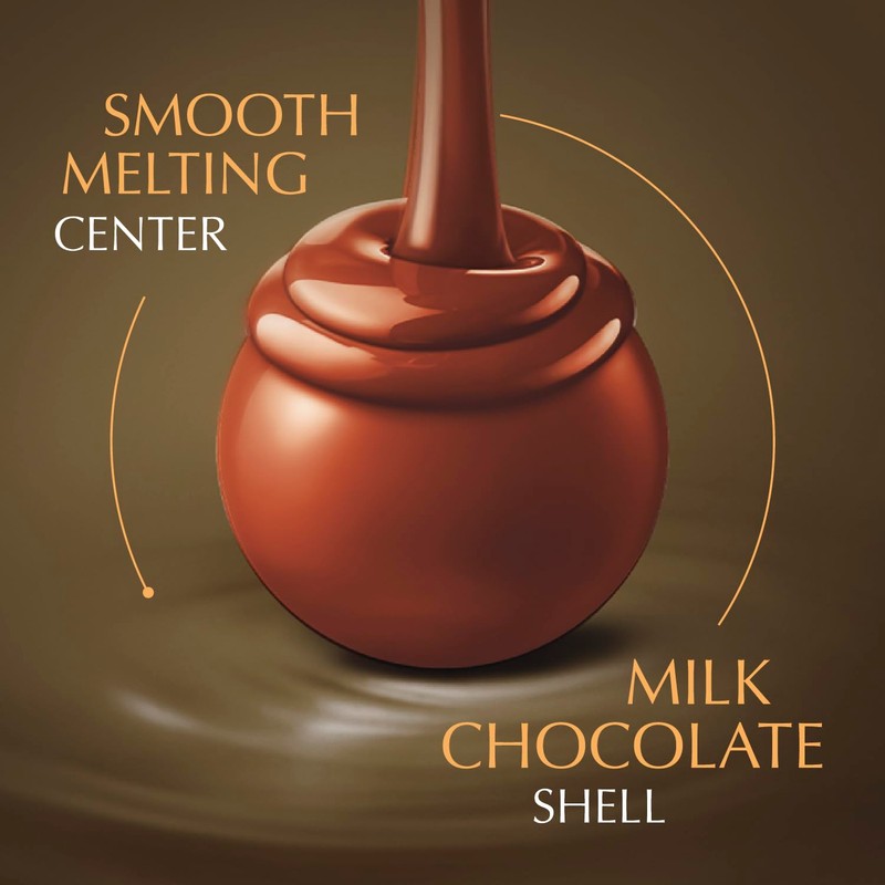 Lindt LINDOR Assorted Chocolate Candy Truffles Gift Box, 8.4 oz.