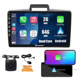 Kunfine CarPlay Android Auto Navigation Stereo GPS Radio Display 9" IPS Touchscreen Headunit Tablet Pad Media Player for Toyota Corolla Axio Fielder 2012-2021, if Applicable Quad Core 2G+64G