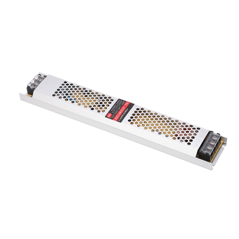 LED Power Supply Ultra Thin 190V‑240V AC Input 12V 16.7A