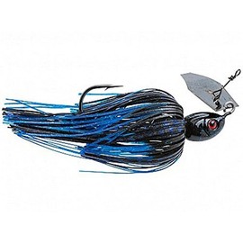 Z-Man Project Z Chatterbait Spinnerbaits, Black/Blue, 3/8 oz