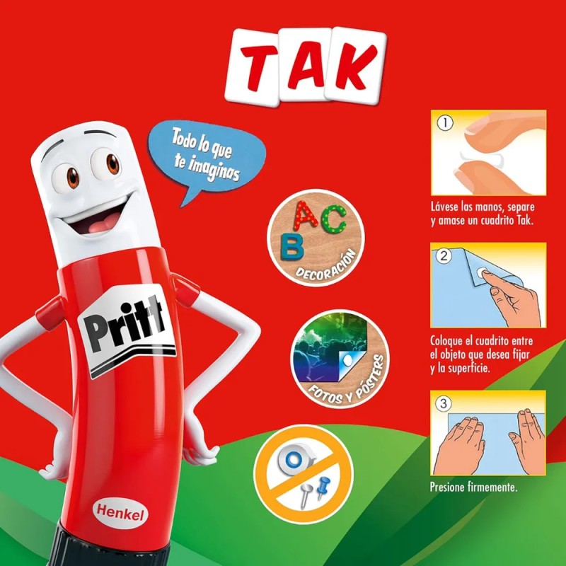 Cuadritos Adhesivos Multiusos Tak 35g Pritt