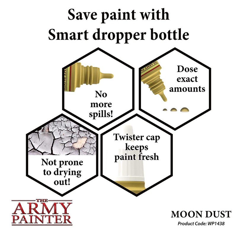The Army Painter Moon Dust Warpaint - Acrylic Non-Toxic Heavily