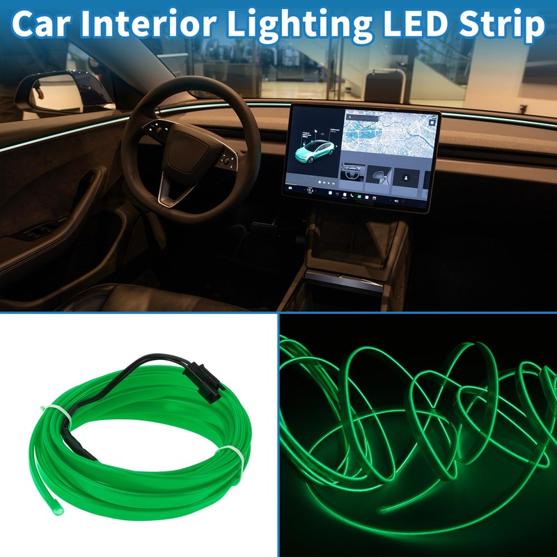 A ABSOPRO 3 Meter EL Wire Cable LED Glow String