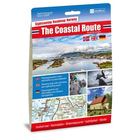 Norway: The Coastal Route Sightseeing Road Map 1:250,000