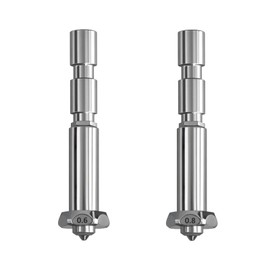 All-in-one extruder throat & hardened steel nozzle (0.6 & 0.8) for Kobra 3 Max, quick change high flow hot end extruder spare parts kit for Anycubic Kobra 3 Max Combo 3D printer