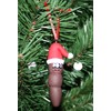 Mr. Christmas Poo Ornament with Santa Hat