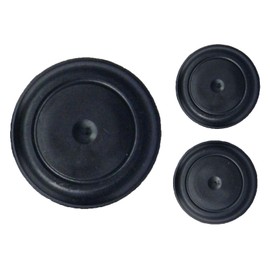 Upper Bound 3 Rubber Tailgate Plugs for Tramp Stamp Spare Tire Carrier Delete fits Jeep Wrangler JK 2007 Thru 2019 Models
