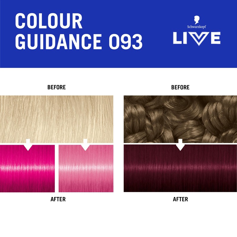 Schwarzkopf LIVE Colour Moment 093 Shocking Pink, with HaptiQ Anti-Damage