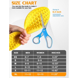 4D Cloud Insoles for Men and Women, Soft Shock Absorption Massage Insoles -Comfort Sports Shoe Inserts, Arch Support Insoles, Memory Foam Insoles (Black, M Men 8~9 /Women 9.5)