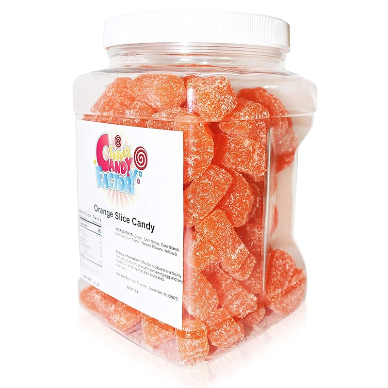 Sarah's Candy Factory Orange Slice Candy (3 Lbs in Jar)