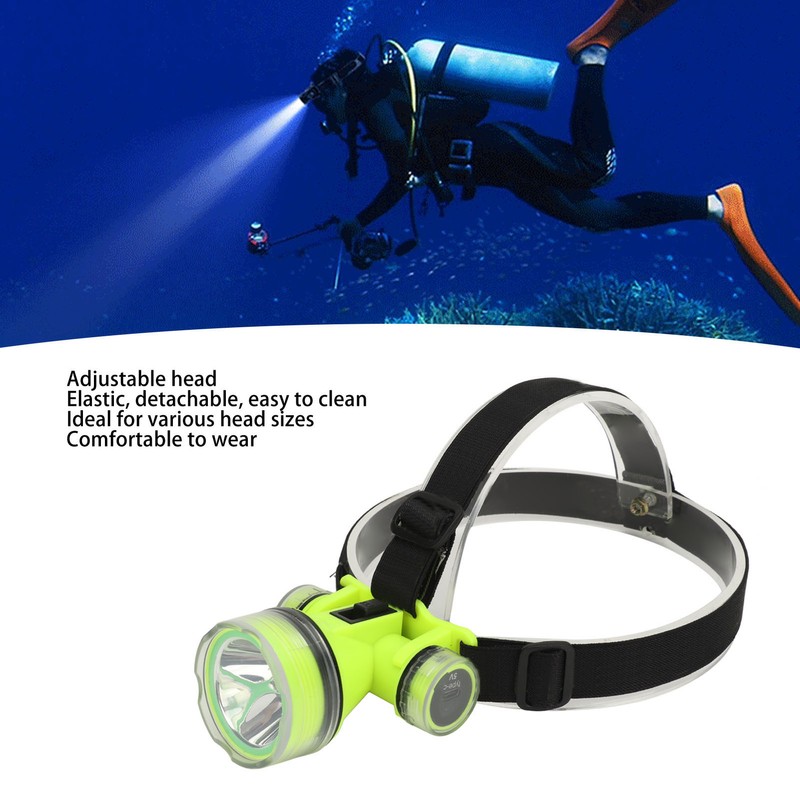SQ901 Rechargeable LED Headlamp Diving Headlamp for Outdoor Running Camping