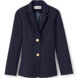 Lands' End Uniform Girls Hopsack Blazer Deep Navy Kids 16