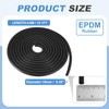 PATIKIL Foam Rubber Weather Seal Strip, 0.39" 15Ft EPDM Rubber