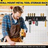 Metal Screwdriver Organizer, 15.75inch Utility Wall Mount Tool Organizer for