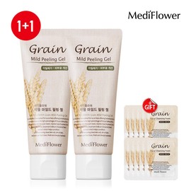 메디플라워 곡물 마일드 필링젤 100mlx2+파우치10매 Grain Mild Peeling Gel 100ml x 2 + 10 Pouches