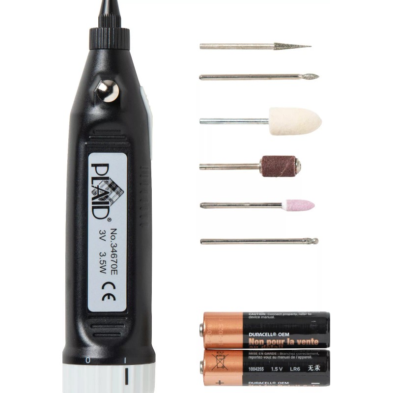 Plaid ENGRAVER TOOL KIT Makes Smooth Strokes on METAL GLASS