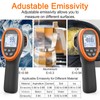HOLDPEAK Infrared Thermometer D:S=16:1, Digital IR Thermometer 58℉~1472℉, Non-Contact High