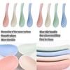 Wheat Straw Soup Spoons, Colourful Unbreakable Meal Spoon Chinese Soup