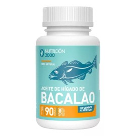 NUTRICION 2000 Capsulas De Aceite De Higado De Bacalao 90cap Nutricion 2000 Sabor Natural