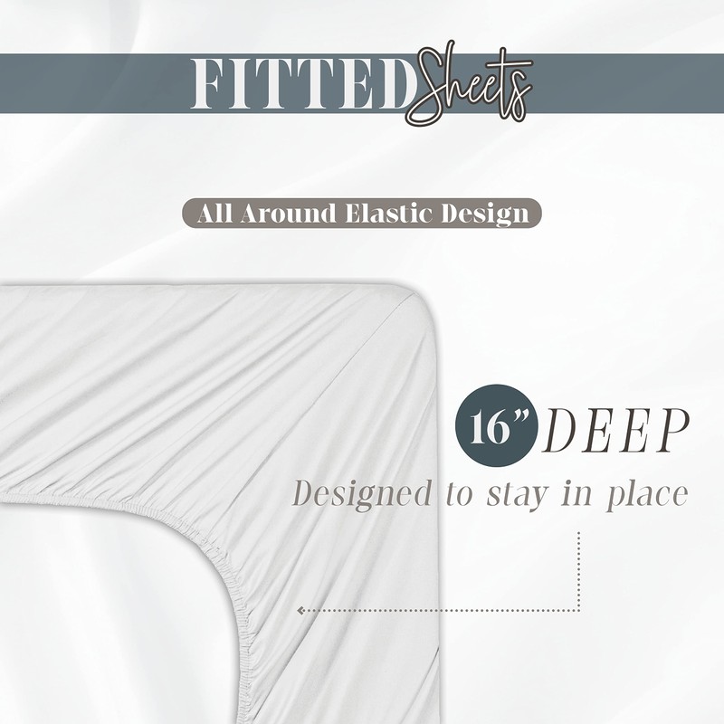 Luxurious & Softest 1500 Thread Count Egyptian Quality Microfiber 1-Piece