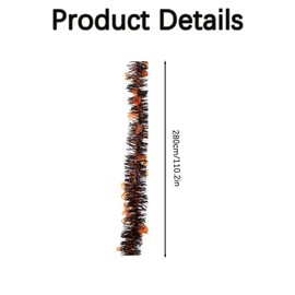 Tinsel Garland Gold, Christmas Decoration Red Gold, Christmas Decoration Garland, Tinsel Garland, Christmas Decoration Fir Garland, for Christmas Tree, Wreath, Wedding, Party, Silver (Pack of 3)