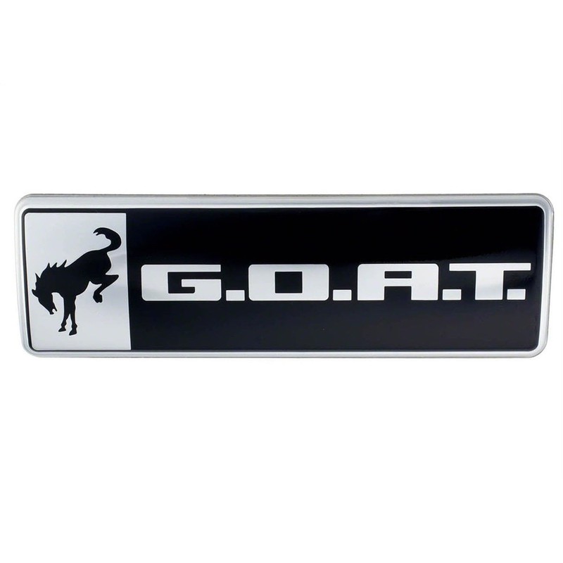 Genuine Ford Chrome G.O.A.T. Badge for Bronco & Bronco Sport