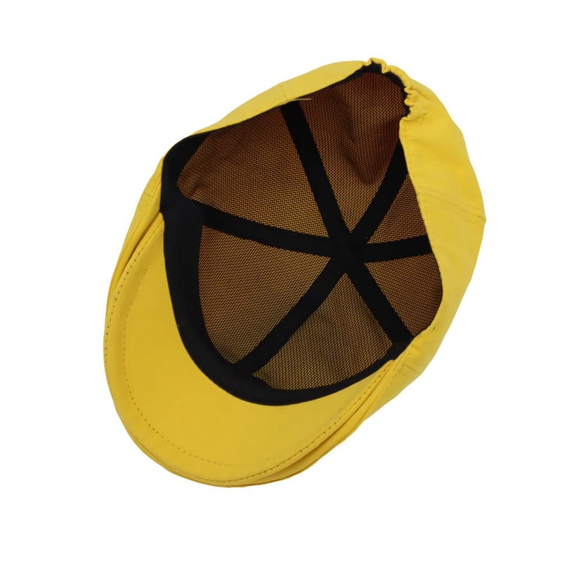 WITHMOONS Simple Newsboy Hat Flat Cap SL3026, Yellow, Medium
