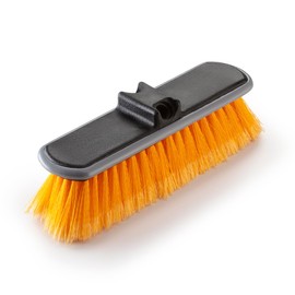 Medium Bristle Deck Scrub Brush - Composite Deck Brush Head & Vinyl Siding Brush // Boat Scrub Brush, Roof Brush for Extension Pole // Exterior, Patio & Deck Cleaning Brush (Pole Sold Separately)