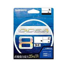 Shimano LD-A91S Ocea 8 Fishing Line, 164.9 yd (500 m), No. 2.0, 5 Colors