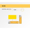 HOUSELABELS 2" x 1" Yellow Barcode Labels on 1" Core