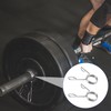 teashow 1 Pair Olympic Barbell Clips Spring Collars Steel Weightlifting
