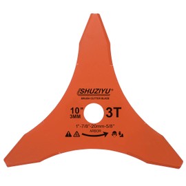 LSHUZIYU, 2-Pack, 10", 255x3MM-3T, Arbor 1" with 7/8"-20-5/8" Washer, Weed Eater Blade, Heavy Duty Brush Cutter Blade, Steel Blade. Suitable for All Brand of Brush Cutter