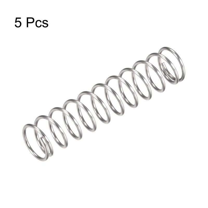 sourcing map Pack of 5 Compression Spring 304 Stainless Steel