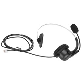 RJ9 Earphone, The 330° Flexible Mic Ultra Lightweight Noise Cancelling Telephone Headset with RJ9 Ports for Home and Call Center
