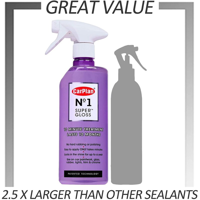 CarPlan No1 Super Gloss, 10 min to Apply Lasts 12